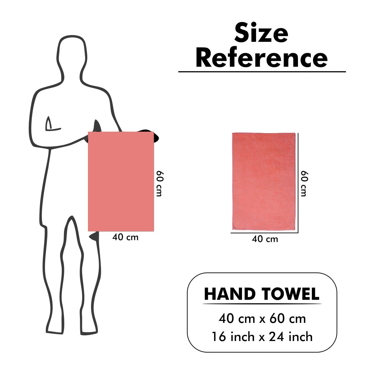 Yellow Weaves Super Soft Microfiber Hand Towels, Gym & Workout Towels 400 GSM, Multicolour 8, Set of 4