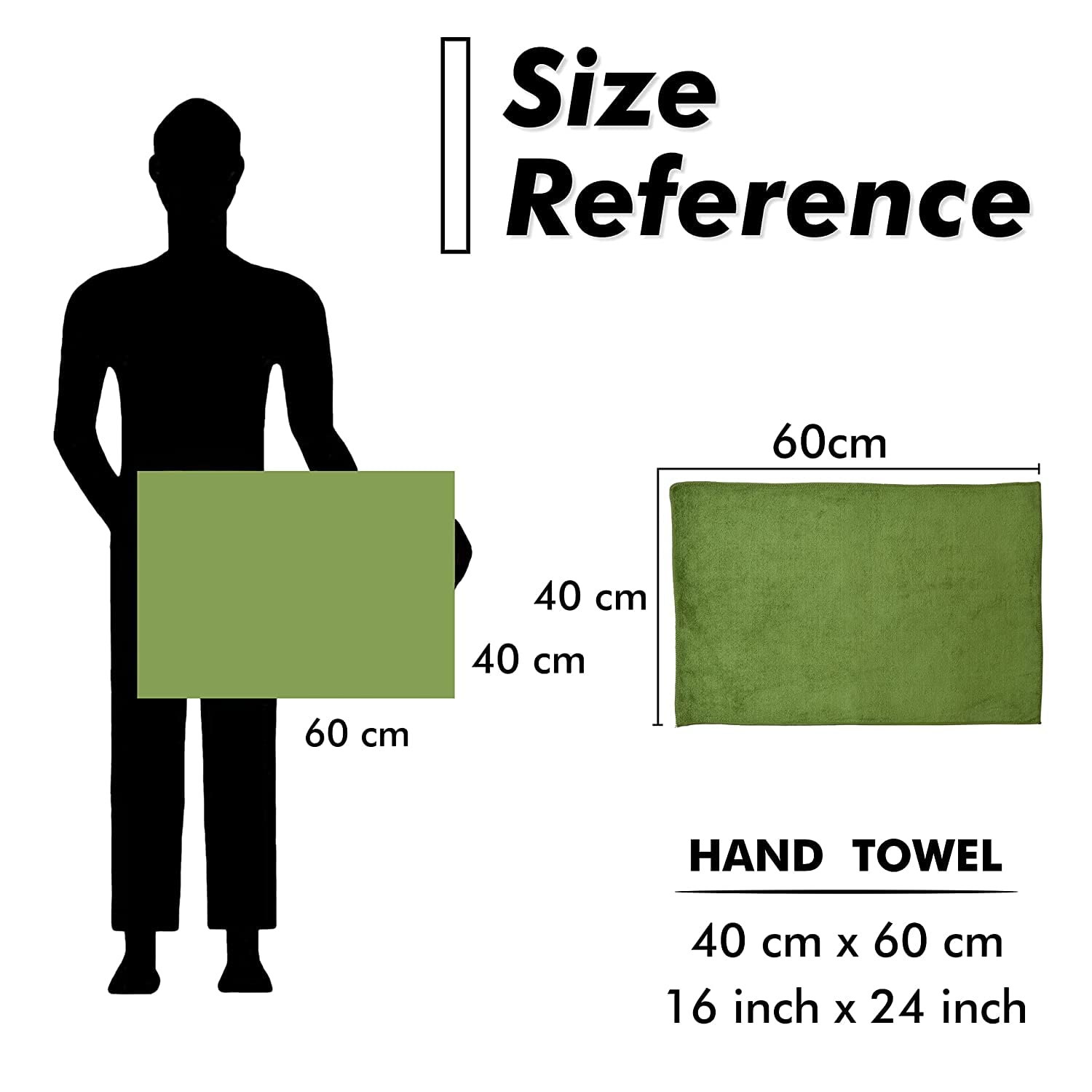 Yellow Weaves Super Soft Microfiber Hand Towels, Gym & Workout Towels 400 GSM, Multicolour 8, Set of 4