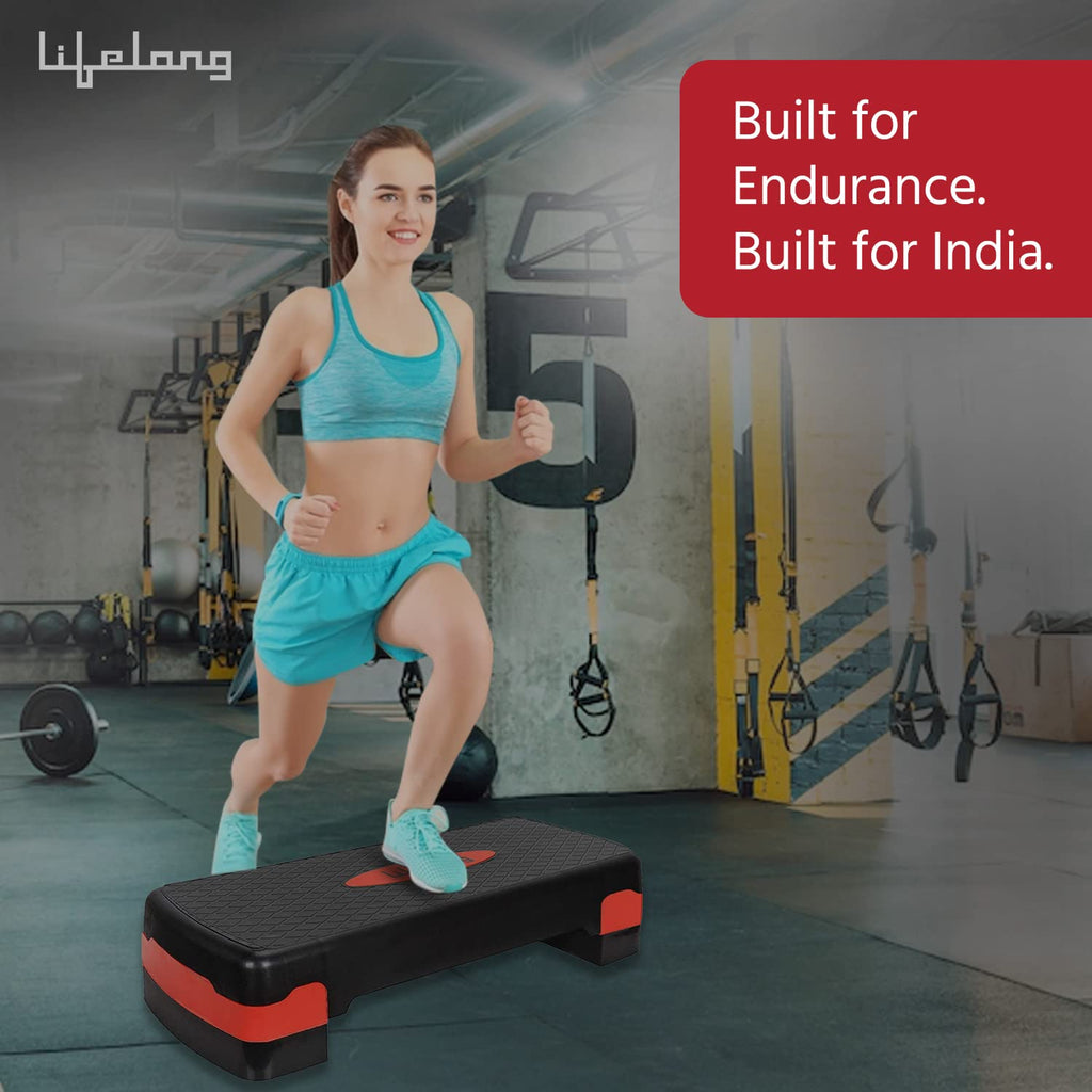 Lifelong Polypropylene Exercise Fitness Stepper for Exercise Aerobics Stepper | Max Weight 200kg