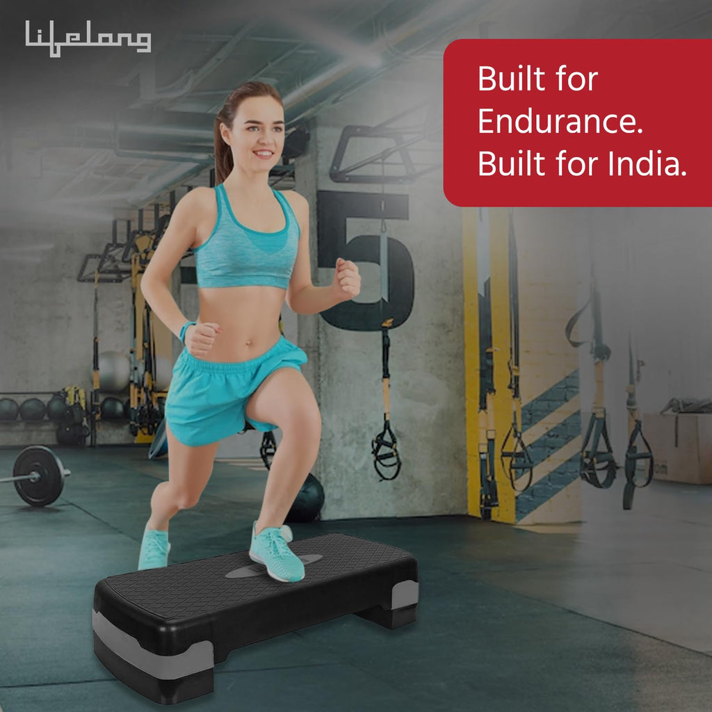 Lifelong Polypropylene Exercise Fitness Stepper for Exercise Aerobics Stepper | Max Weight 200kg