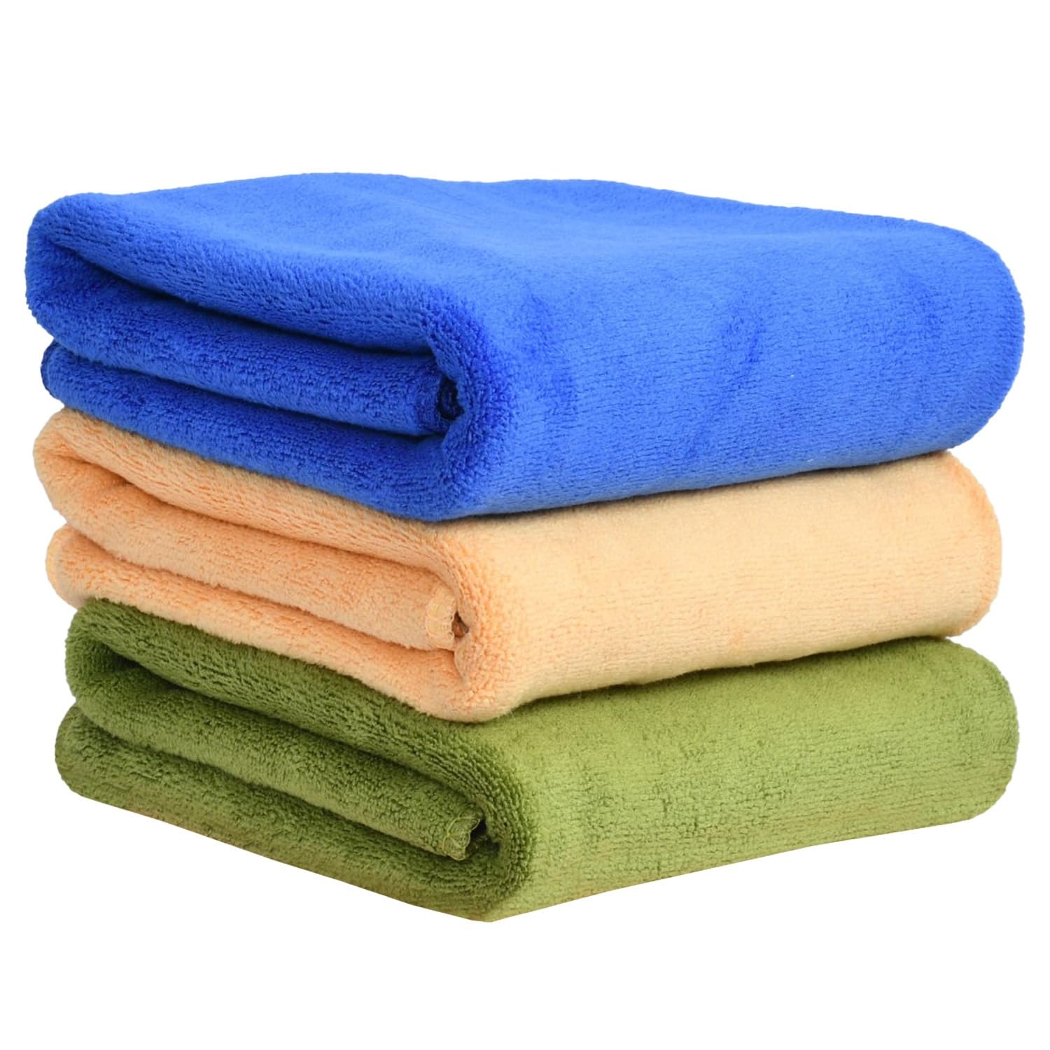Yellow Weaves Super Soft Microfiber Hand Towels, Gym & Workout Towels 400 GSM, Multicolour 8, Set of 4