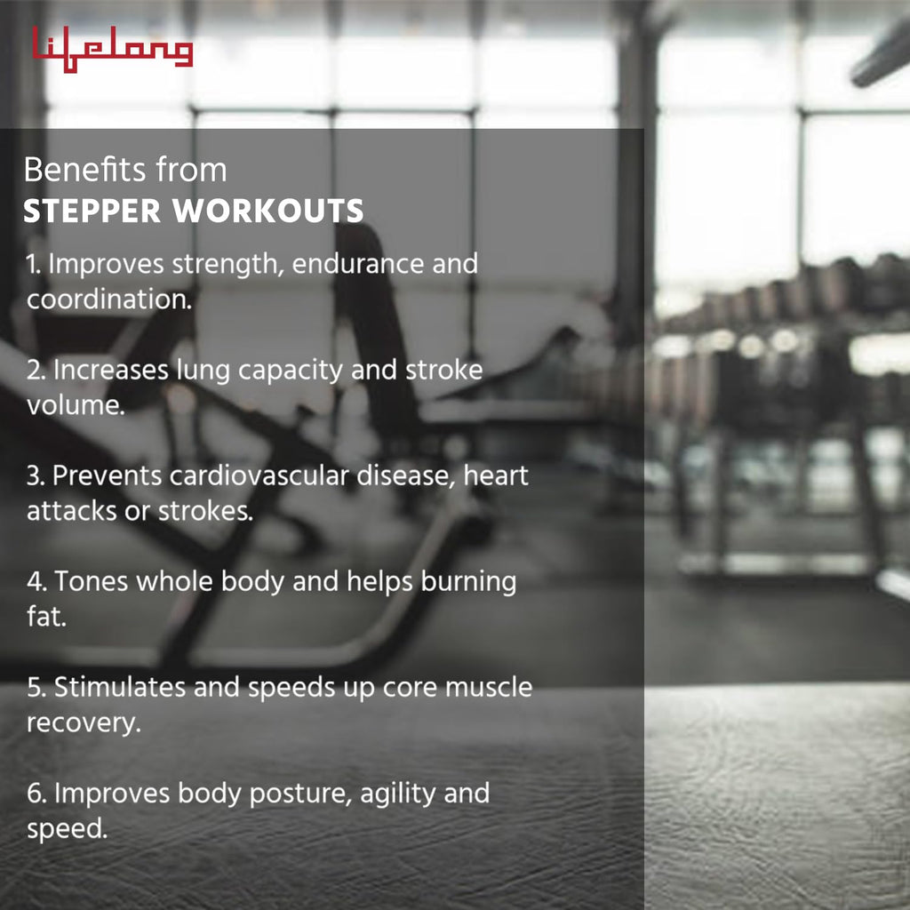 Lifelong Polypropylene Exercise Fitness Stepper for Exercise Aerobics Stepper | Max Weight 200kg
