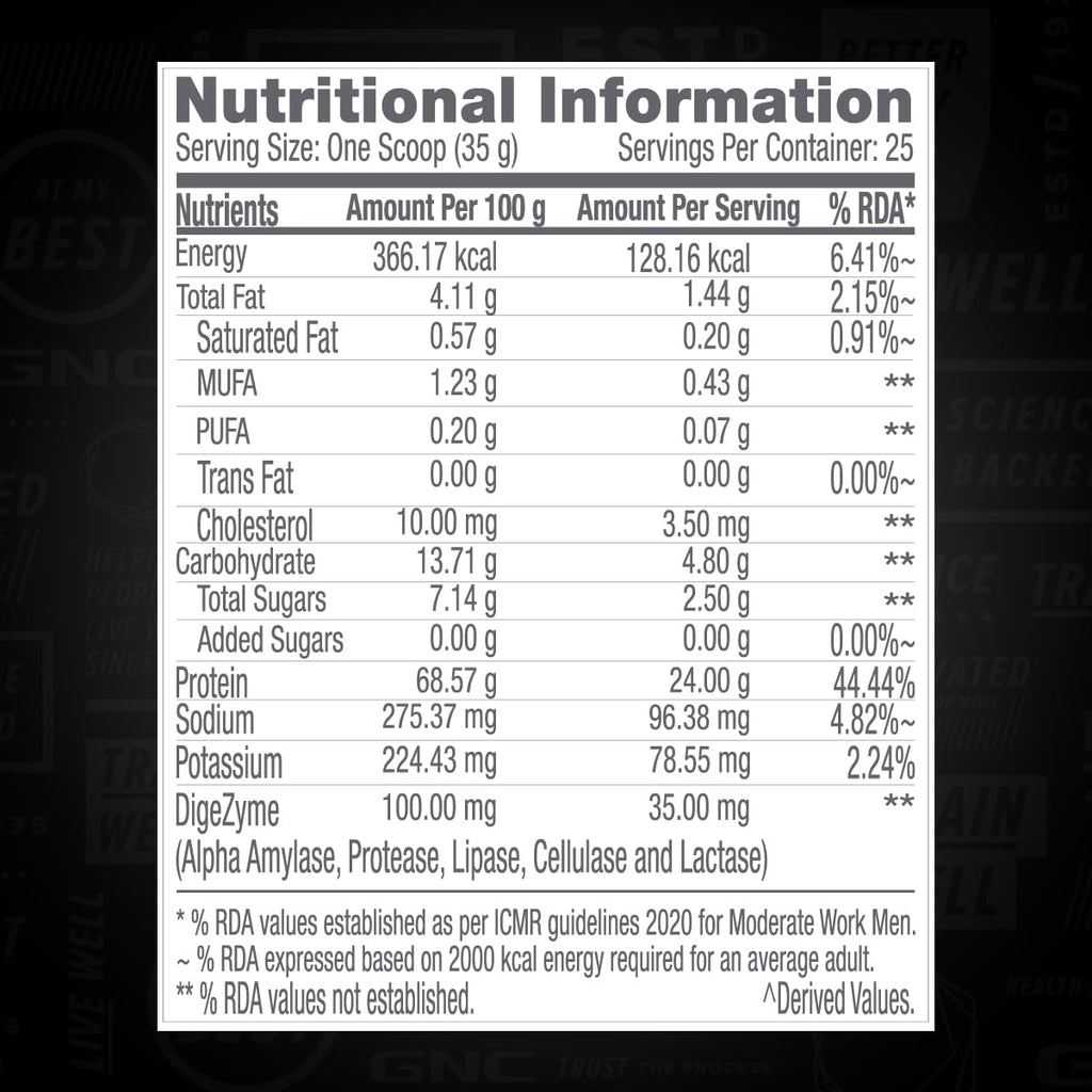 GNC Pro Performance 100% Whey Protein | 2 lbs | Muscle Growth | Muscle Recovery | DigeZyme® For Easy Digestion | Informed Choice Certified | 24g Protein | 5.5g BCAA | Chocolate Fudge | 907 gm
