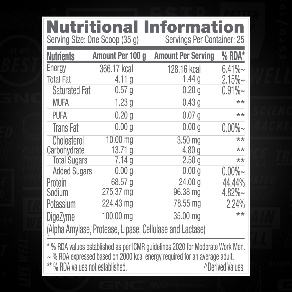 GNC Pro Performance 100% Whey Protein | 2 lbs | Muscle Growth | Muscle Recovery | DigeZyme® For Easy Digestion | Informed Choice Certified | 24g Protein | 5.5g BCAA | Chocolate Fudge | 907 gm