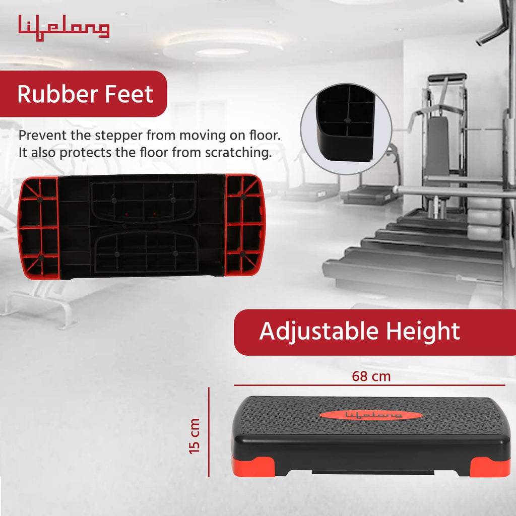 Lifelong Polypropylene Exercise Fitness Stepper for Exercise Aerobics Stepper | Max Weight 200kg