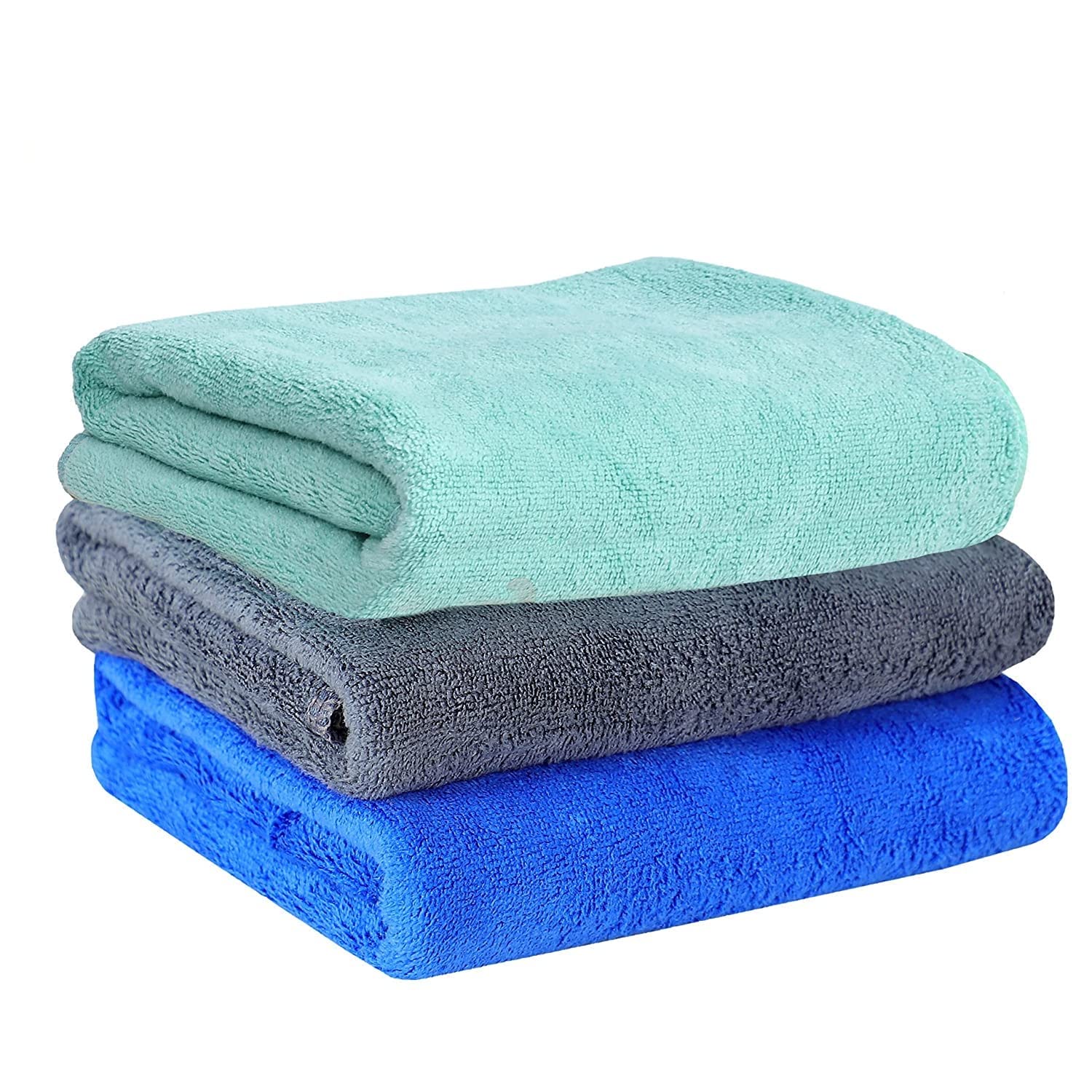 Yellow Weaves Super Soft Microfiber Hand Towels, Gym & Workout Towels 400 GSM, Multicolour 8, Set of 4