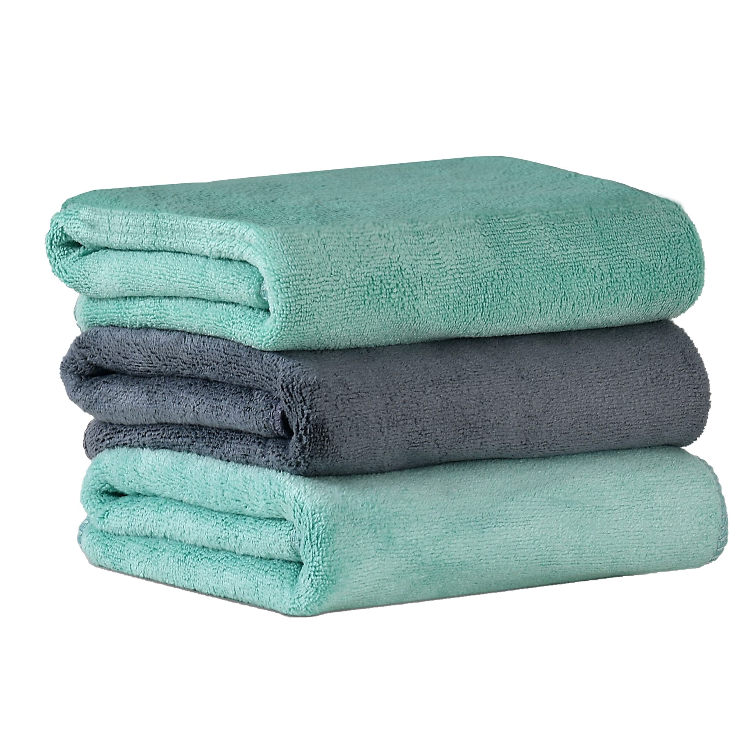 Yellow Weaves Super Soft Microfiber Hand Towels, Gym & Workout Towels 400 GSM, Multicolour 8, Set of 4
