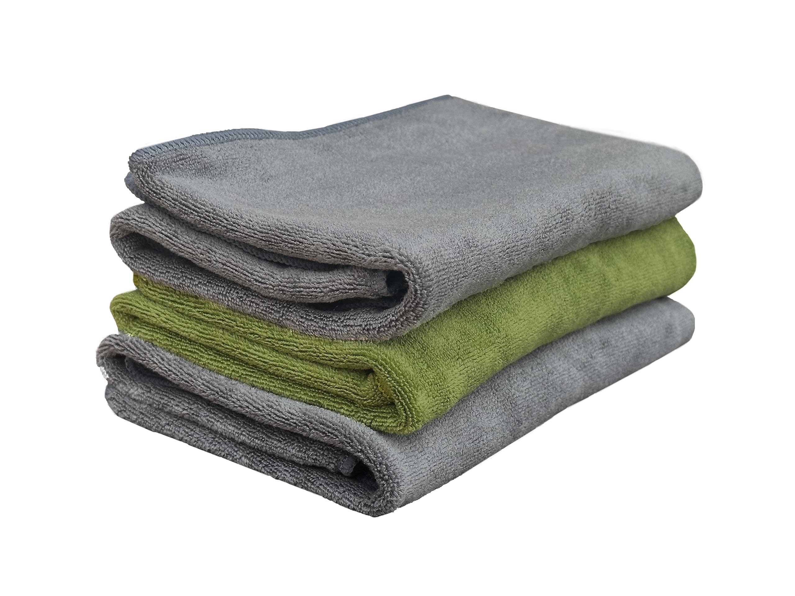 Yellow Weaves Super Soft Microfiber Hand Towels, Gym & Workout Towels 400 GSM, Multicolour 8, Set of 4