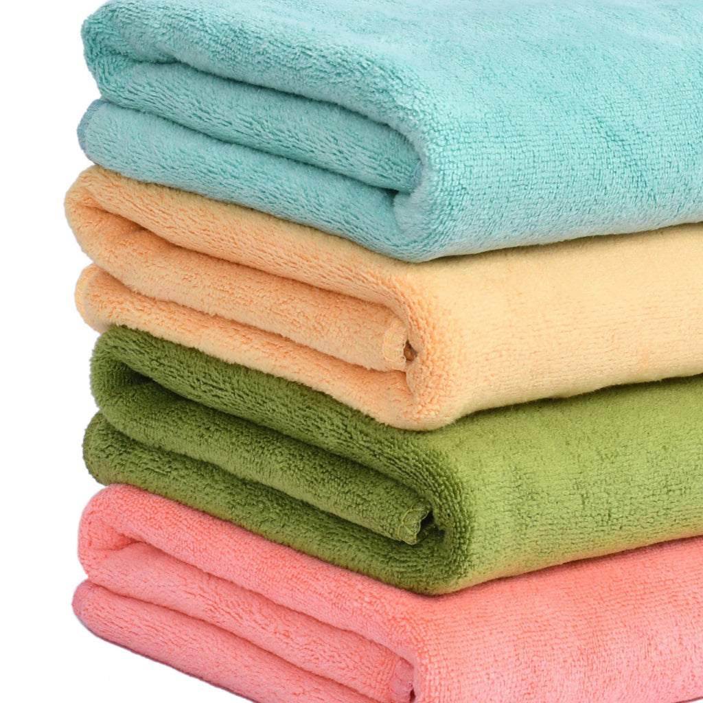 Yellow Weaves Super Soft Microfiber Hand Towels, Gym & Workout Towels 400 GSM, Multicolour 8, Set of 4