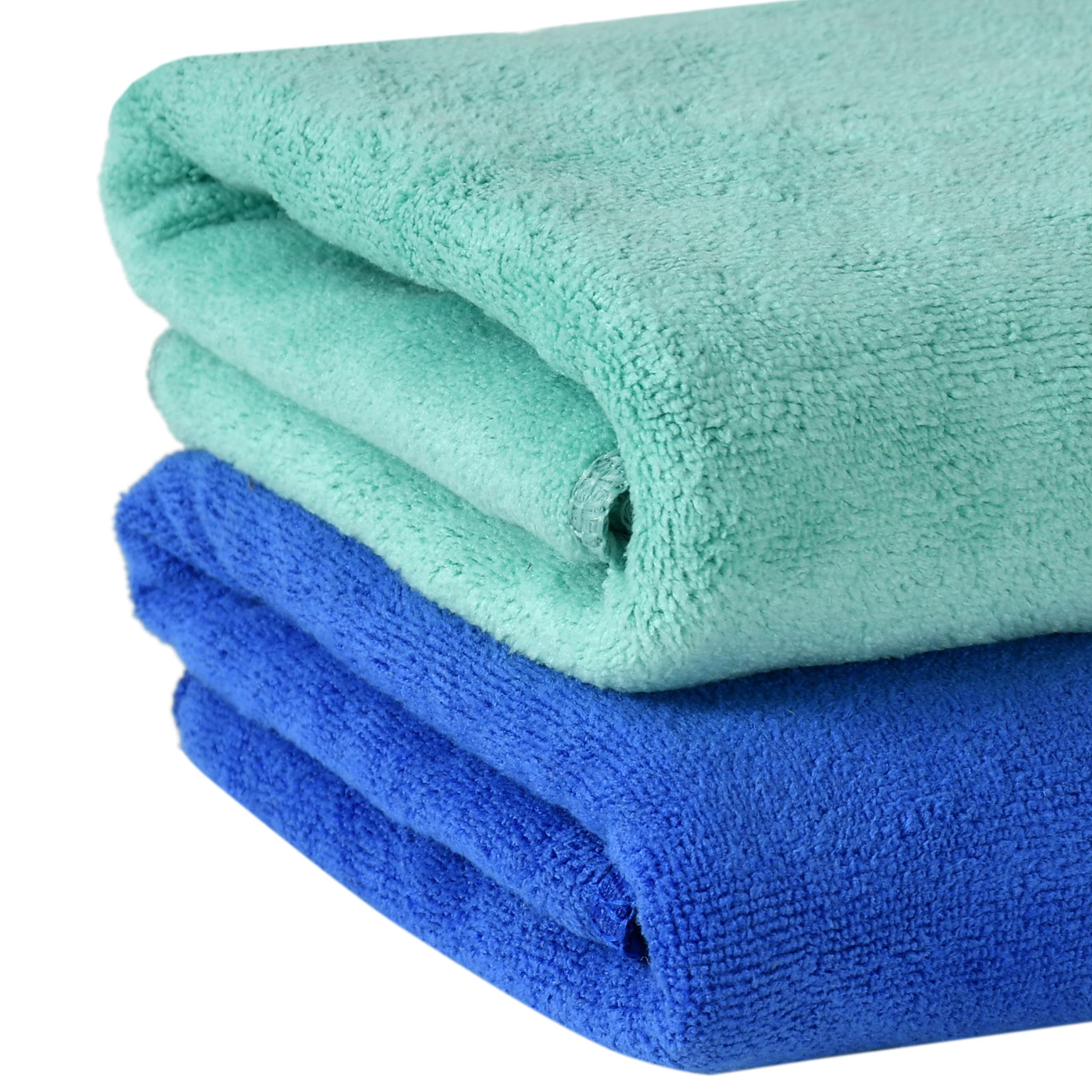 Yellow Weaves Super Soft Microfiber Hand Towels, Gym & Workout Towels 400 GSM, Multicolour 8, Set of 4