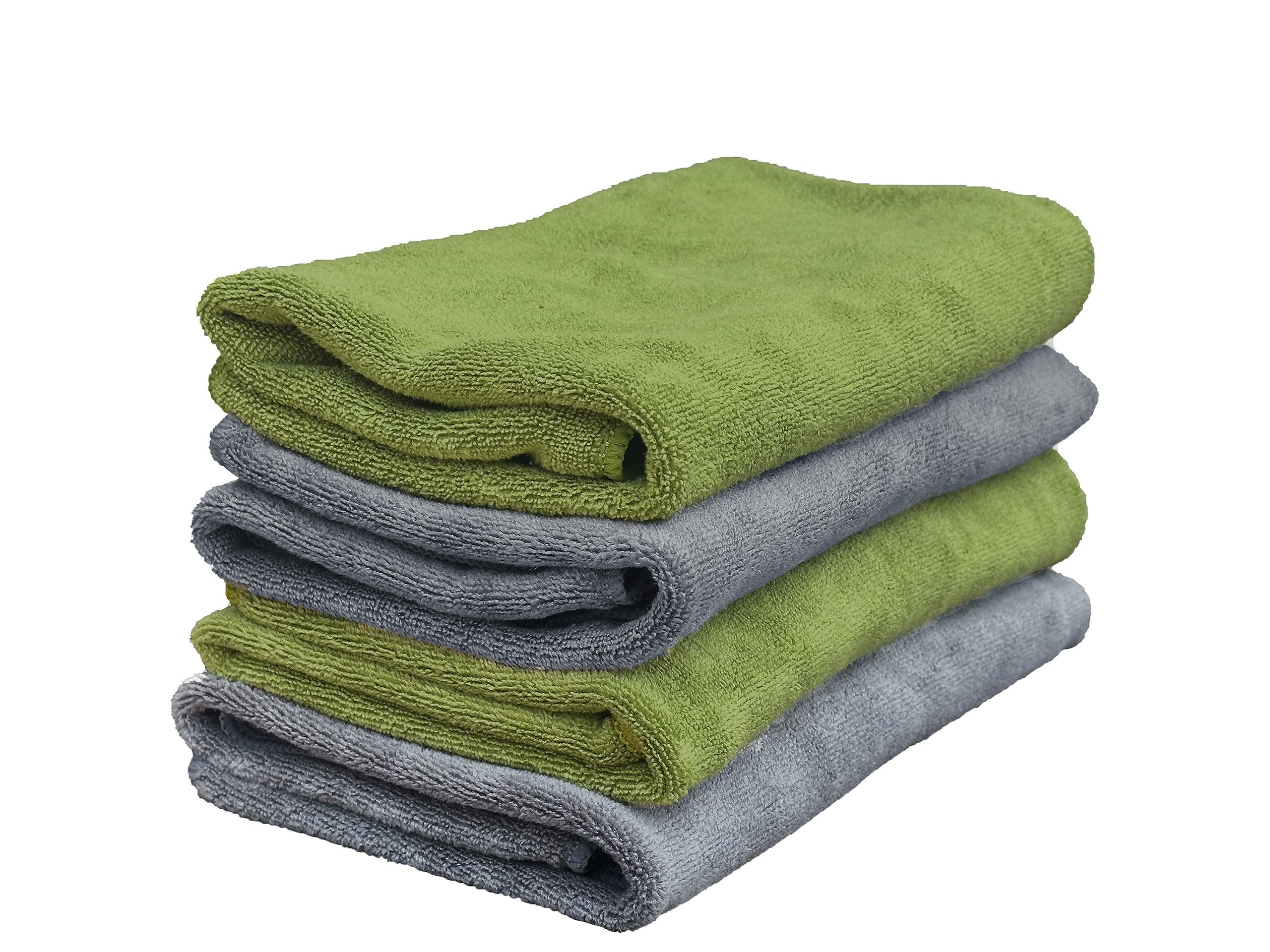 Yellow Weaves Super Soft Microfiber Hand Towels, Gym & Workout Towels 400 GSM, Multicolour 8, Set of 4