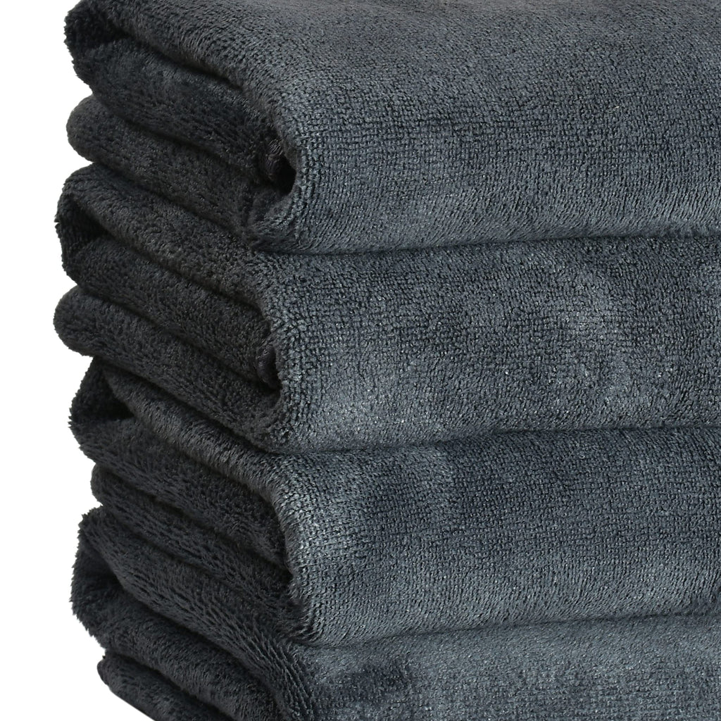 Yellow Weaves Super Soft Microfiber Hand Towels, Gym & Workout Towels 400 GSM, Multicolour 8, Set of 4