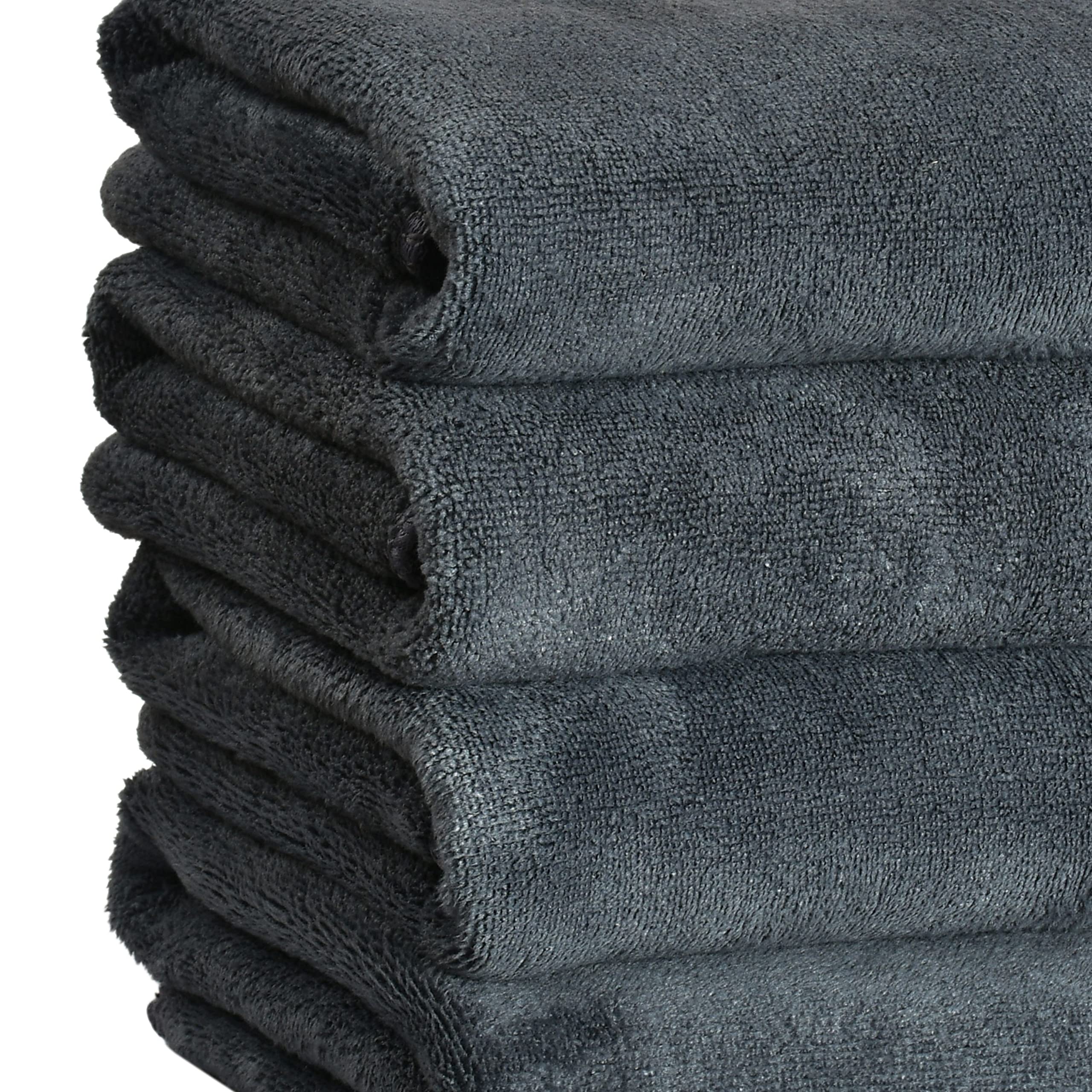 Yellow Weaves Super Soft Microfiber Hand Towels, Gym & Workout Towels 400 GSM, Multicolour 8, Set of 4