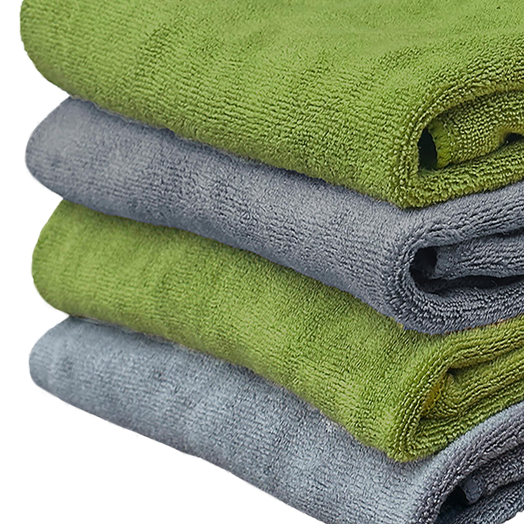Yellow Weaves Super Soft Microfiber Hand Towels, Gym & Workout Towels 400 GSM, Multicolour 8, Set of 4