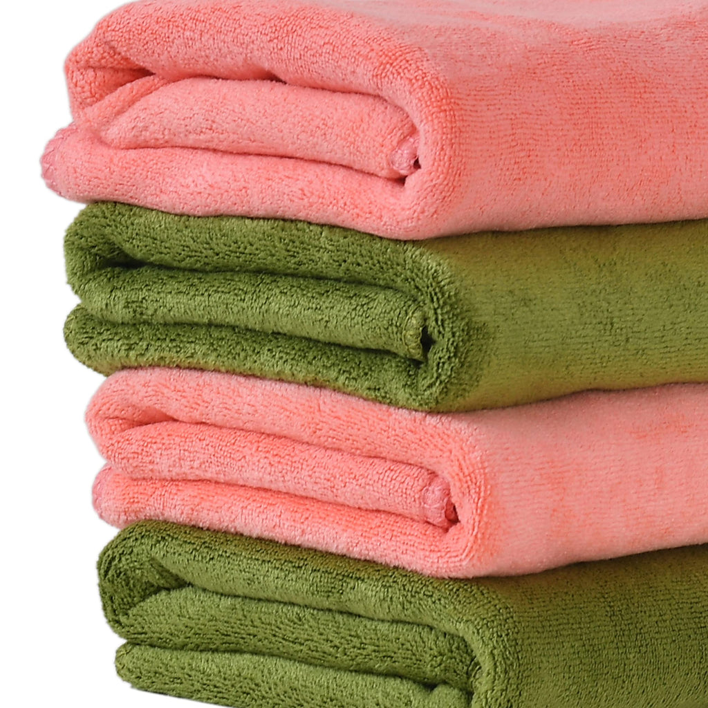 Yellow Weaves Super Soft Microfiber Hand Towels, Gym & Workout Towels 400 GSM, Multicolour 8, Set of 4