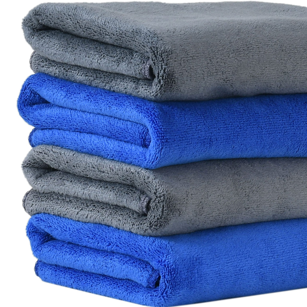 Yellow Weaves Super Soft Microfiber Hand Towels, Gym & Workout Towels 400 GSM, Multicolour 8, Set of 4