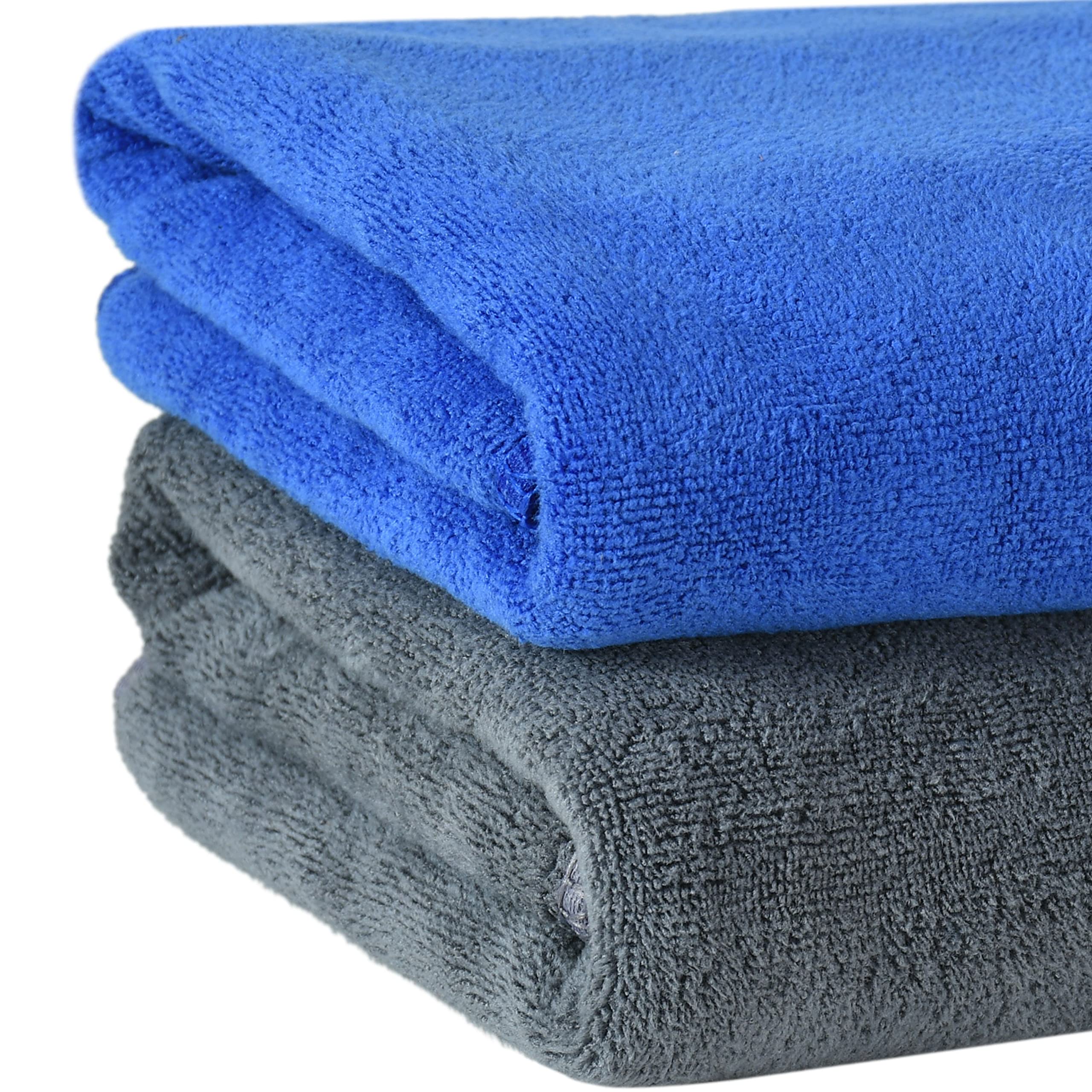 Yellow Weaves Super Soft Microfiber Hand Towels, Gym & Workout Towels 400 GSM, Multicolour 8, Set of 4