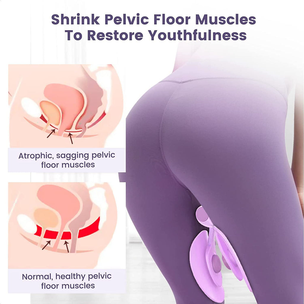 Pelvic floor exerciser device for women, muscle health illustration, IndianChic wellness product