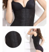 Woman wearing black seamless shapewear tummy belt with hook closure, IndianChic product