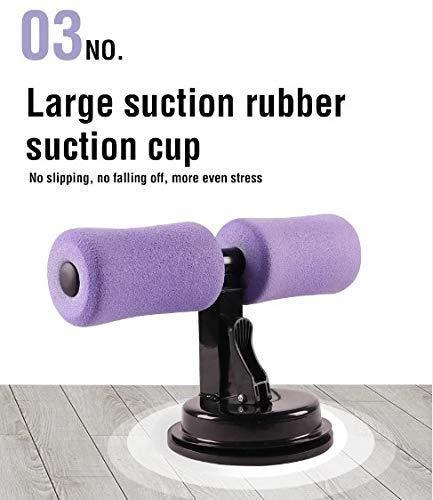 Purple sit-up bar with large suction cup for home workouts, featured on IndianChic ecommerce site